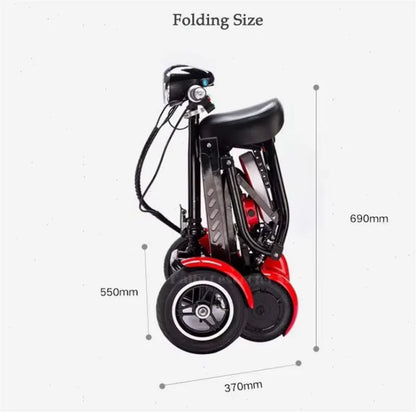 Folding All Terrain 4-wheel Electric Scooter With Basket & Baby Seat For Family Adults Daily Travel,Us Eu Warehouse Ready Stock - Buy  Product on Alibaba.com