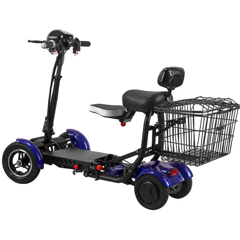 Family All Terrain Folding Mobility Electric Scooter Elder With Basket/baby Seat 500w 10ah/20ah 4 Wheel Mini Electric Car Adult - Buy  Product on Alibaba.com