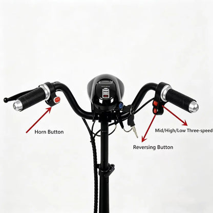 Foldable 10" 4 Wheel E-scooter 500w Dual Motor Lightweight With Basket For Seniors Elderly Daily Travel Us Warehouse Stock - Buy  Product on Alibaba.com