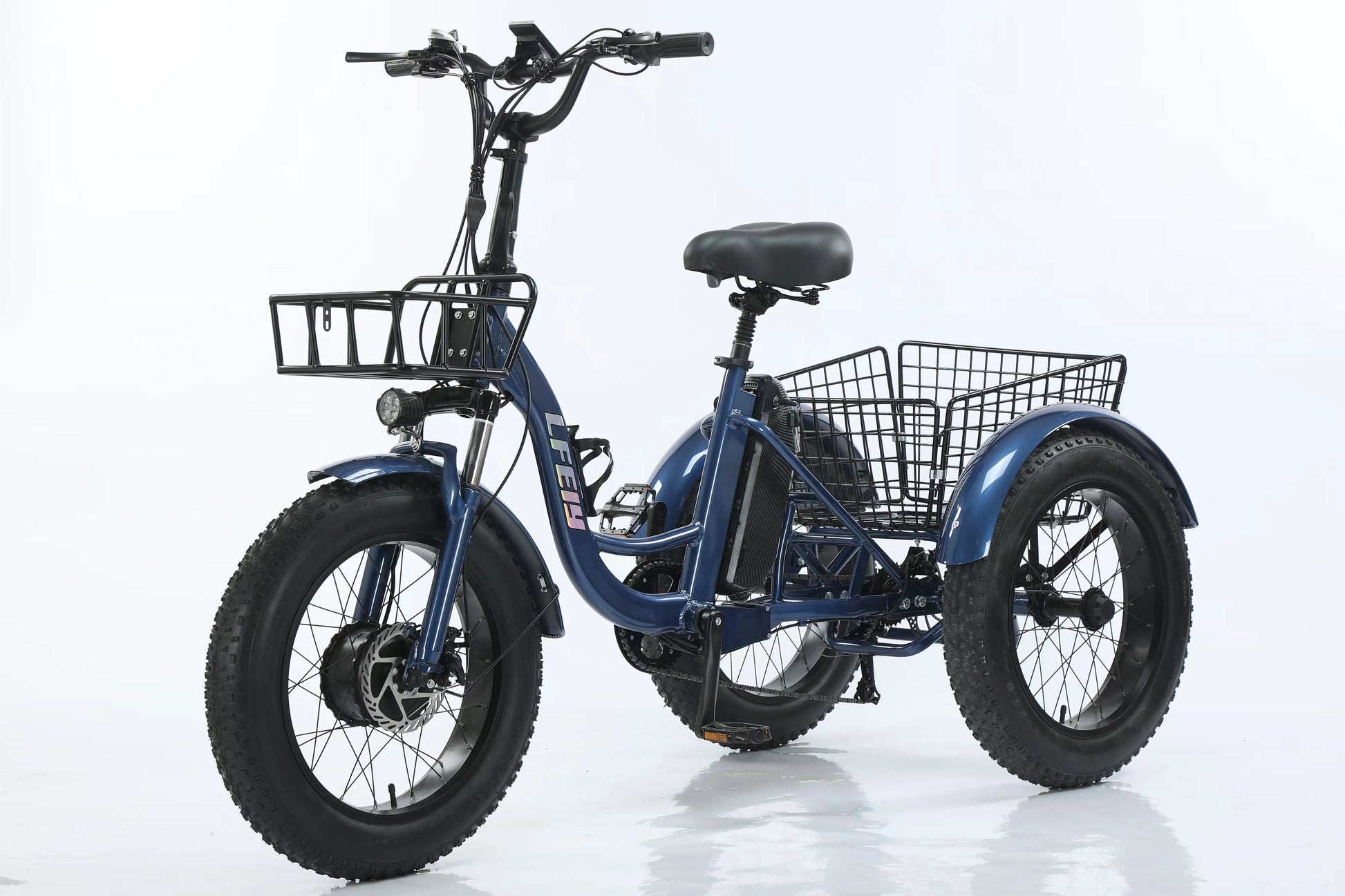 Electric Tricycle For Adult 3 Wheels 500w 48v Fat Tire Electric Cargo Bicycle Ladies Waterproof And Anti-theft Battery Removable - Buy  Product on Alibaba.com