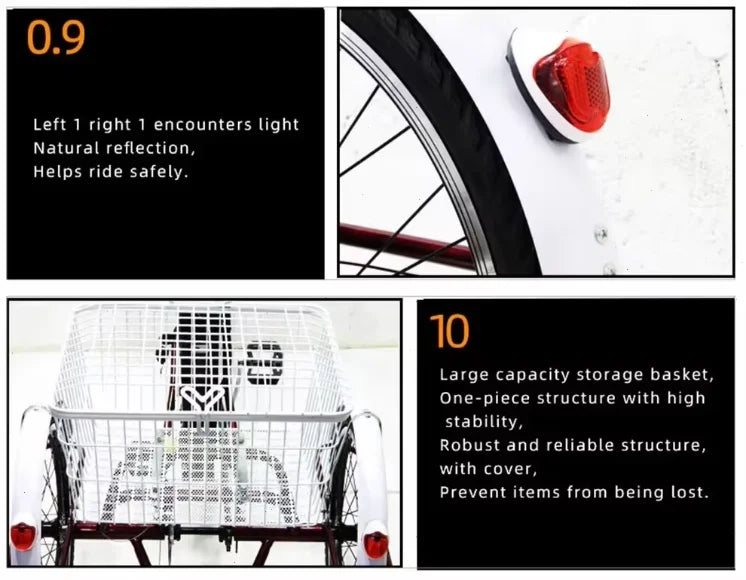 Adult 3 Wheel Electric Tricycle Lithium Battery 12a 350w 24 Inch Pull Basket 7-speed Carbon Steel Frame Disc Brakes Front Hub - Buy  Product on Alibaba.com