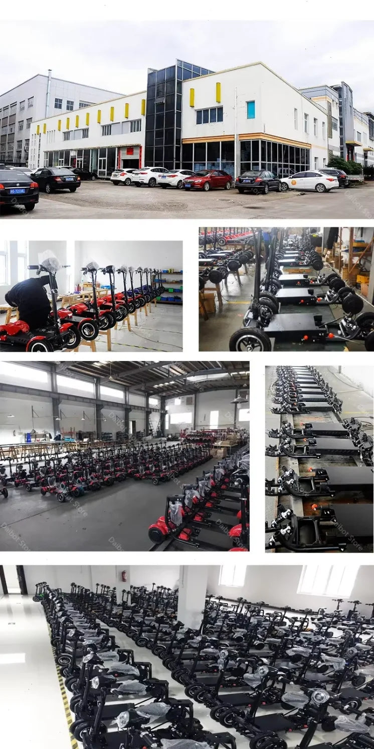Folding All Terrain 4-wheel Electric Scooter With Basket & Baby Seat For Family Adults Daily Travel,Us Eu Warehouse Ready Stock - Buy  Product on Alibaba.com