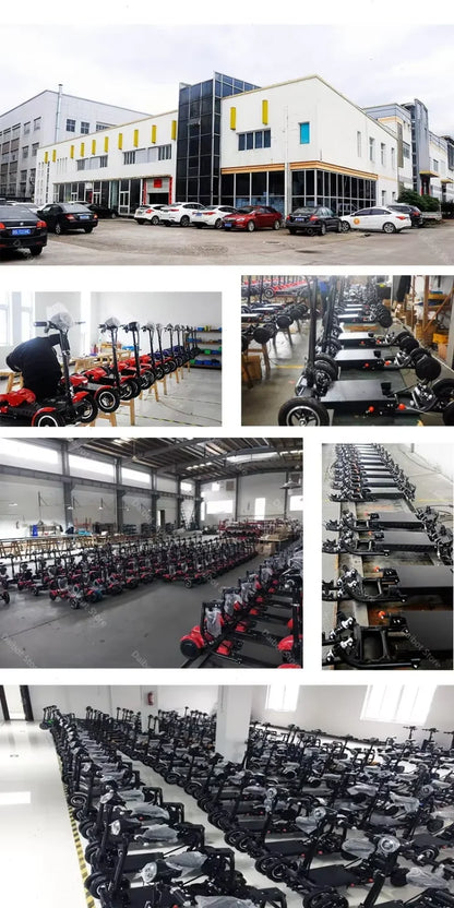 Folding All Terrain 4-wheel Electric Scooter With Basket & Baby Seat For Family Adults Daily Travel,Us Eu Warehouse Ready Stock - Buy  Product on Alibaba.com