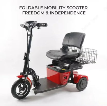 Lightweight Foldable 3-wheel Electric Tricycle Dual 250w Motors 36v Removable Lithium Battery 35-40km Range For Adults Seniors - Buy  Product on Alibaba.com