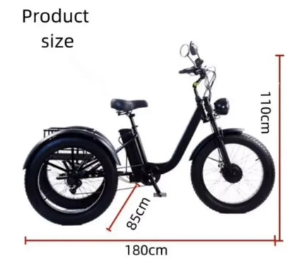 Fat Tire 3 Wheel Electric Cargo Tricycle 250w Eu/750w Us,Detachable Battery E-trike Adults Usa Warehouse Fast Delivery 3-7 Days - Buy  Product on Alibaba.com