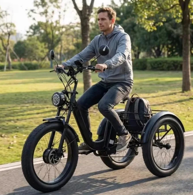 Fat Tire 3 Wheel Electric Cargo Tricycle 250w Eu/750w Us,Detachable Battery E-trike Adults Usa Warehouse Fast Delivery 3-7 Days - Buy  Product on Alibaba.com