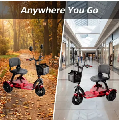 Family Double Motor Electric Scooter Senior Folding Removable Battery/basket 48v 1000w Powerful Electric Tricycle Adults Girls - Buy  Product on Alibaba.com
