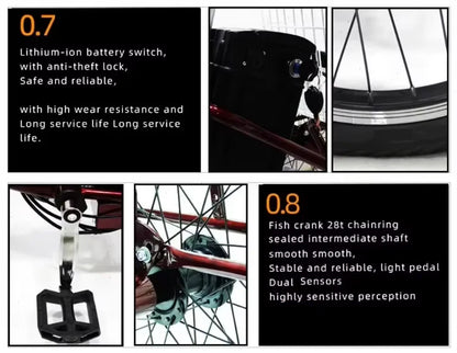 Adult 3 Wheel Electric Tricycle Lithium Battery 12a 350w 24 Inch Pull Basket 7-speed Carbon Steel Frame Disc Brakes Front Hub - Buy  Product on Alibaba.com