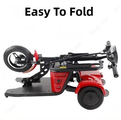 Lightweight Foldable 3-wheel Electric Tricycle Dual 250w Motors 36v Removable Lithium Battery 35-40km Range For Adults Seniors - Buy  Product on Alibaba.com