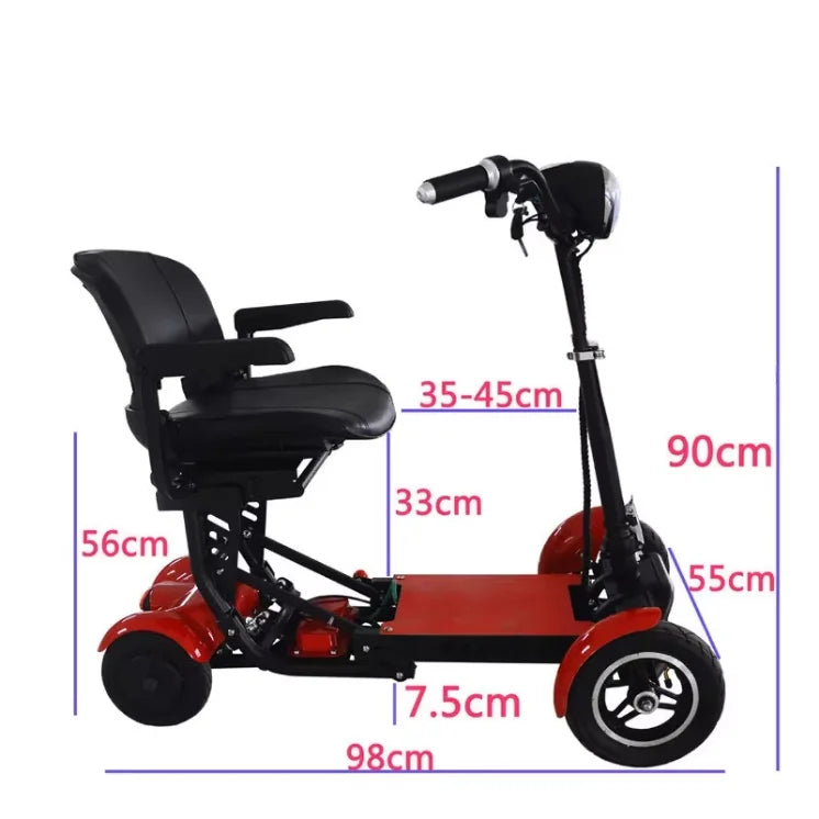 Foldable 10" 4 Wheel E-scooter 500w Dual Motor Lightweight With Basket For Seniors Elderly Daily Travel Us Warehouse Stock - Buy  Product on Alibaba.com
