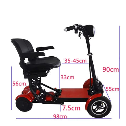Foldable 10" 4 Wheel E-scooter 500w Dual Motor Lightweight With Basket For Seniors Elderly Daily Travel Us Warehouse Stock - Buy  Product on Alibaba.com