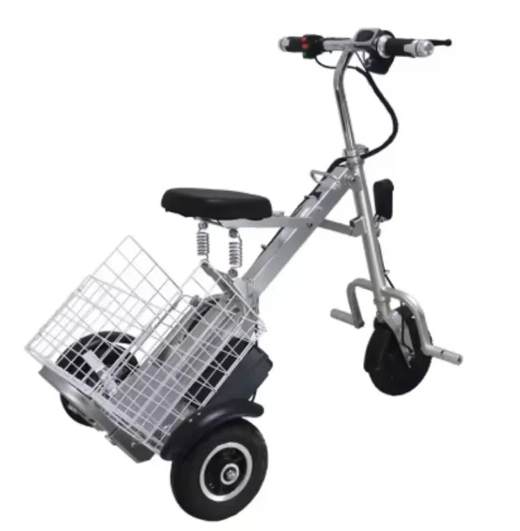 3 Wheel Foldable Brushless Lithium Battery Electric Tricycle Scooter Senior 250w 36v Mini Lightweight Basket Removable Battery - Buy  Product on Alibaba.com