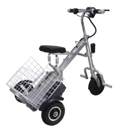 3 Wheel Foldable Brushless Lithium Battery Electric Tricycle Scooter Senior 250w 36v Mini Lightweight Basket Removable Battery - Buy  Product on Alibaba.com
