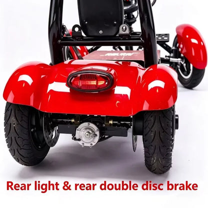Foldable 10" 4 Wheel E-scooter 500w Dual Motor Lightweight With Basket For Seniors Elderly Daily Travel Us Warehouse Stock - Buy  Product on Alibaba.com