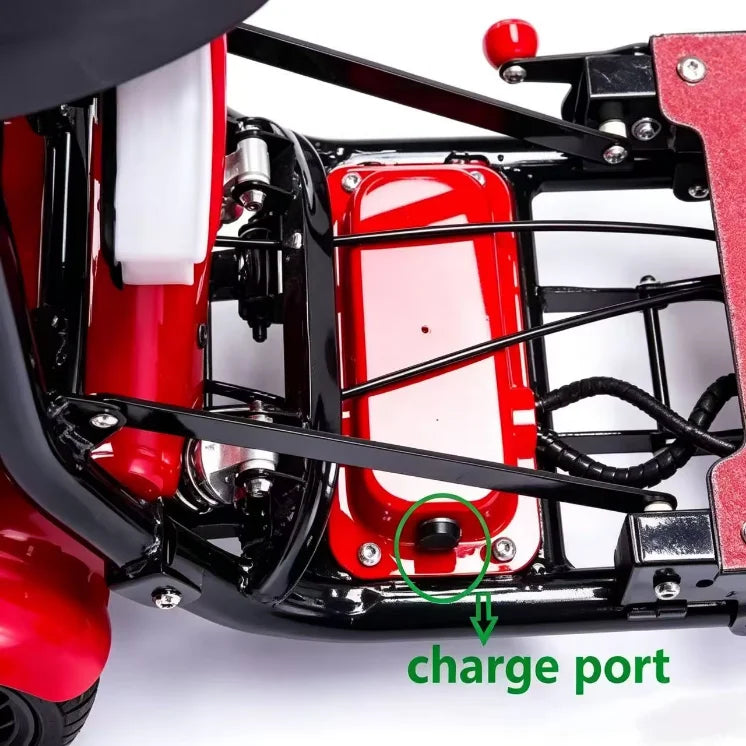 Foldable 10" 4 Wheel E-scooter 500w Dual Motor Lightweight With Basket For Seniors Elderly Daily Travel Us Warehouse Stock - Buy  Product on Alibaba.com