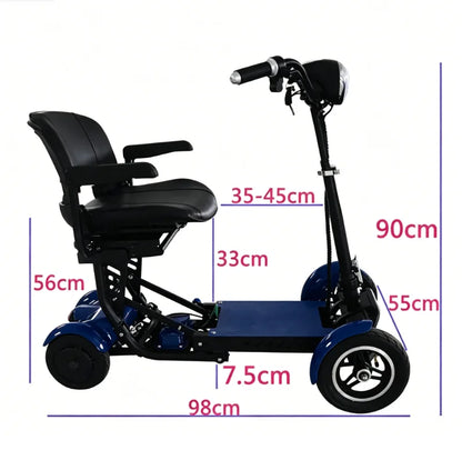 Foldable 10" 4 Wheel E-scooter 500w Dual Motor Lightweight With Basket For Seniors Elderly Daily Travel Us Warehouse Stock - Buy  Product on Alibaba.com