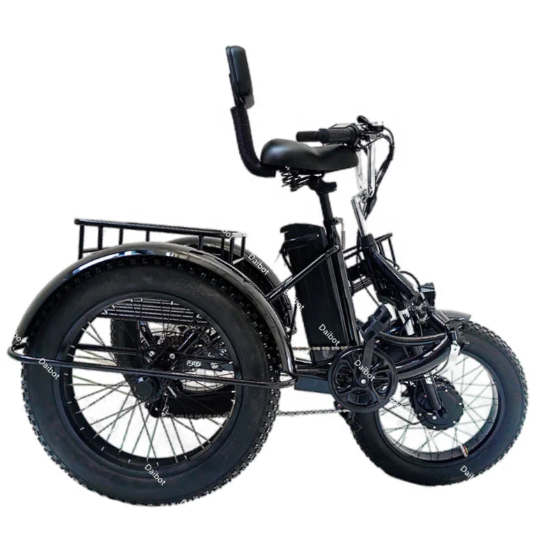 20 Inch Fat Tire Electric Folding Bicycle For Adults 48v 500w Electric Tricycles 3 Wheel Electric Cargo Bike For Women Man Ebike - Buy  Product on Alibaba.com