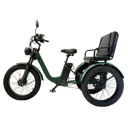 24 Inch Fat Tire Electric Tricycle Adults With Cargo/ Passenger Seat Removable Battery 750w Cool Off Road Booster Electric Bike - Buy  Product on Alibaba.com