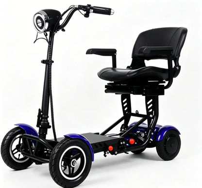 Foldable 10" 4 Wheel E-scooter 500w Dual Motor Lightweight With Basket For Seniors Elderly Daily Travel Us Warehouse Stock - Buy  Product on Alibaba.com
