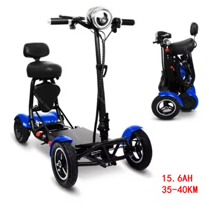 Family All Terrain Folding Mobility Electric Scooter Elder With Basket/baby Seat 500w 10ah/20ah 4 Wheel Mini Electric Car