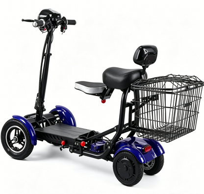 Family All Terrain Folding Mobility Electric Scooter Elder With Basket/baby Seat 500w 10ah/20ah 4 Wheel Mini Electric Car
