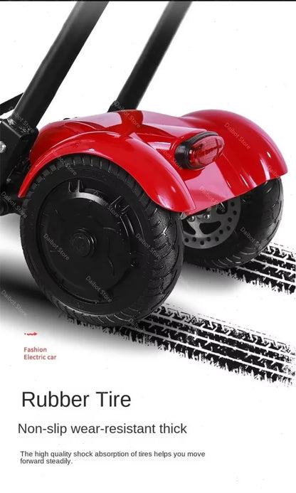 Folding All Terrain 4-wheel Electric Scooter With Basket & Baby Seat For Family Adults Daily Travel,Us Eu Warehouse Ready Stock - Buy  Product on Alibaba.com