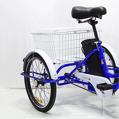 Adult 3 Wheel Electric Tricycle Lithium Battery 12a 350w 24 Inch Pull Basket 7-speed Carbon Steel Frame Disc Brakes Front Hub - Buy  Product on Alibaba.com