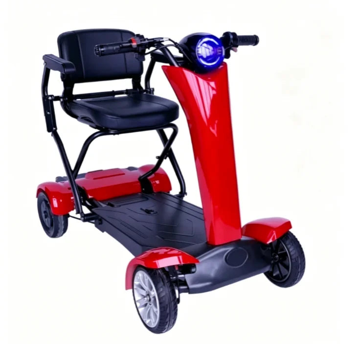 Auto Fold Dual Motor 4-wheel Electric Scooter 36v 500w Lightweight 40-60km Range Unisex Portable Mobility Vehicle Elderly Riders - Buy  Product on Alibaba.com