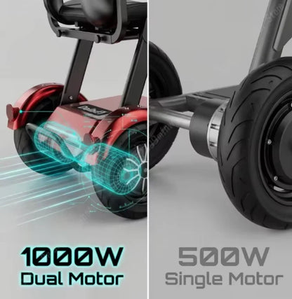 Portable Foldable 3 Wheel Mobility Tricycle 1000w 48v Detachable Battery Preassembled For Elderly Adults Us & Eu Warehouse Stock - Buy  Product on Alibaba.com