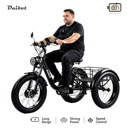 Fat Tire 3 Wheel Electric Cargo Tricycle 250w Eu/750w Us,Detachable Battery E-trike Adults Usa Warehouse Fast Delivery 3-7 Days - Buy  Product on Alibaba.com